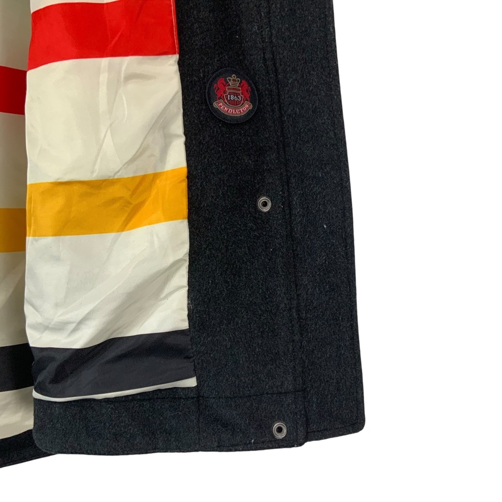 Pendleton Wool Blend Lined Coat Charcoal Gray Ful… - image 4